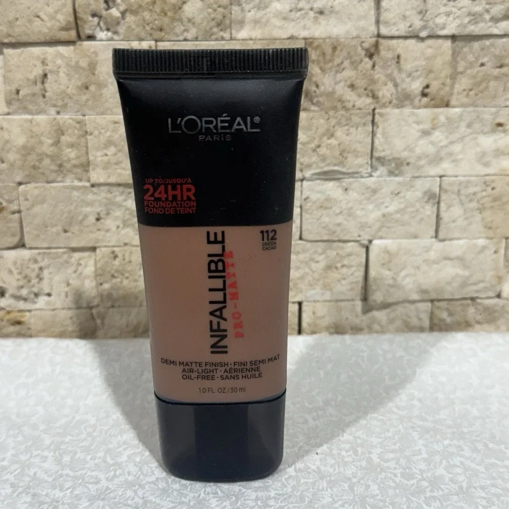 L'Oréal‎ Paris Infallible Pro-Matte Foundation, #112 Cocoa 1 Fl Oz Sealed
